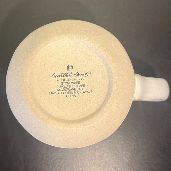 HEARTH & HAND with Magnolia XO Glazed Off-White Stoneware Mug ~ Hugs and Kisses - Picture 9 of 10